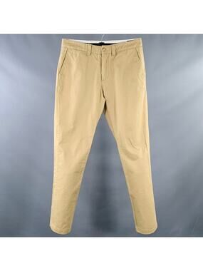 SATURDAYS NYC Size 33 Tan Nylon Flat Front Casual Pants